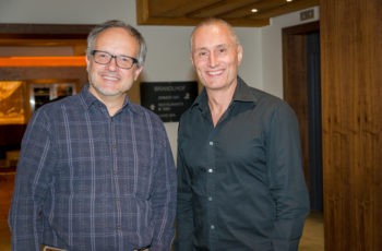 Translationelle Expertise: Univ.-Prof. Mag. Dr. Rudolf Oehler und ABCSG-Vorstandsmitglied Assoz. Prof. Mag. Dr. Martin Filipits (v.l.n.r.).