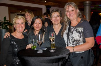 Das Team der ABCSG-Regulatory Affairs mit der Monitorin DI Bettina Vötsch: Mag. Ning Li, Mag Brigitte Dienstbier und Karin Ehrhardt, MSc (v.l.n.r.).