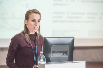 Begeisterte mit einem souveränen und kompetenten Vortrag – Elisabeth Bergen reichte ebenfalls ein Studienproposal ein.