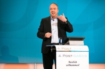 ABCSG-Präsident Michael Gnant begrüßte rund 200 Personen.