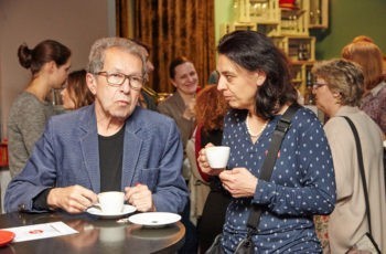 Prominenter Besuch: Michael Stierer.