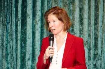 Ruth Exner präsentierte die Ergebnisse der gelben Gruppe.
