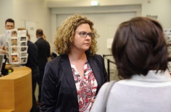 Panelist Carmen Döller, die auch maßgeblich an der kommenden Pankreasstudie der ABCSG, P02, beteiligt ist.