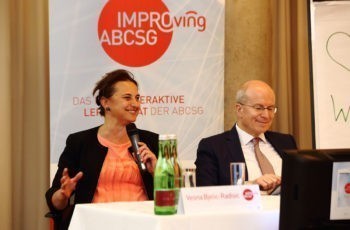 In Hochform und bester Laune: die Vorsitzenden Vesna Bjelic-Radisic und Sigurd Lax.