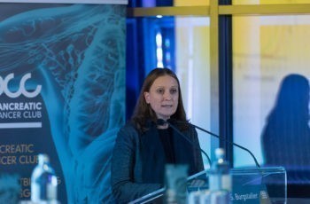 Sonja Burgstaller aus Wels-Grieskirchen gab einen Überblick über internistische Konzepte bei lokal fortgeschrittenem oder metastasiertem Pankreaskarzinom.