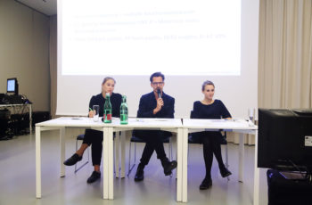 Das IMPROving-Team 2018: Theresa Czech, Christoph Suppan, Elisabeth Bergen (v.l.n.r.).
