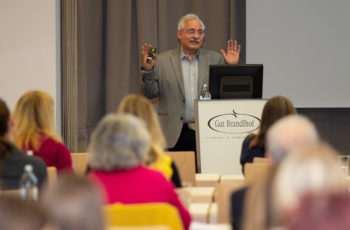 Günther Steger gab gleich zu zwei Studien einen Überblick: ABCSG 47/IMpassion und ABCSG 51/AURORA.