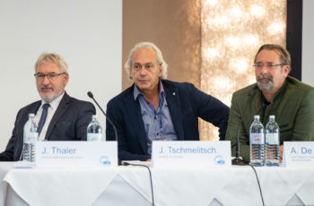 Die Session der Colorectal Branch wurde vom Leiter der Branch, Josef Thaler, Jörg Tschmelitsch und Alexander De Vries eröffnet (v.l.n.r.).