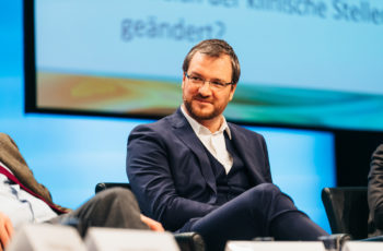 Die Stimmung am Podium war sehr gut: Daniel Egle.