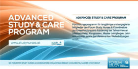 Advanced Study & Care Program des Forum Study Nurses and Coordinators