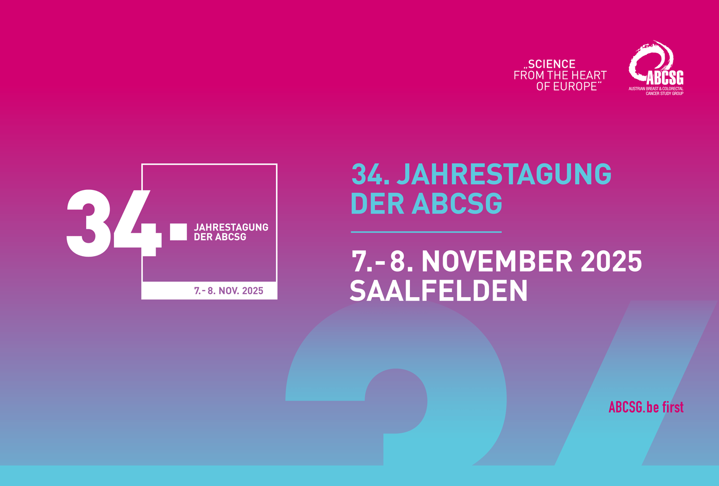 34. JAHRESTAGUNG DER ABCSG