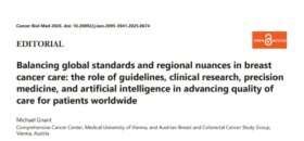Editorial von Prof. Michael Gnant in Cancer Biology & Medicine veröffentlicht